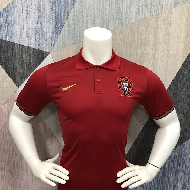 AAA Quality Portugal 20/21 Dark Red Polo Shirts